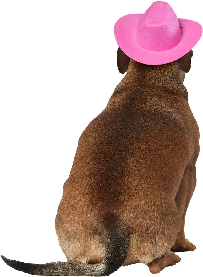 روبيز قبعة روبيز رعاة البقر للحيوانات الأليفة مع تاج صناعي للكلاب أو القطط، مقاس صغير/متوسط - Image 4